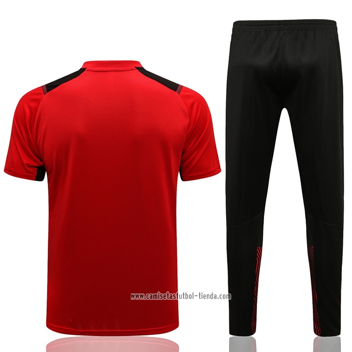 Chandal del AC Milan 2021 2022 Manga Corta Rojo